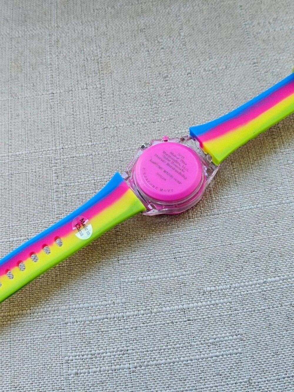 Justin Bieber Wristwatch Multi Color Rubber Strap Analog Quarts Unisex Watch - Picture 9 of 11